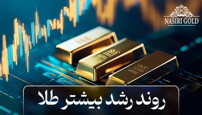 روند رشد بیشتر طلا