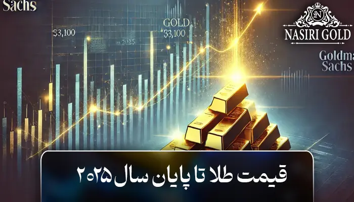 قیمت طلا تا پایان ۲۰۲۵ به ۳۱۰۰ دلار میرسد!